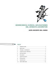 biomecÃ¡nica clÃ­nica. aplicaciones del aparato locomotor