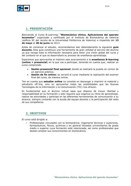 biomecÃ¡nica clÃ­nica. aplicaciones del aparato locomotor