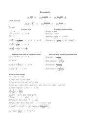 Formulario (limiti, derivate, integrali) - Alessandro Dal Maso