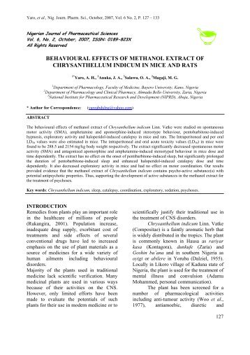 Full Paper [PDF] - Ahmadu Bello University