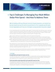 Top 6 Challenges To Managing Your Multi-Million ... - Williams Lea