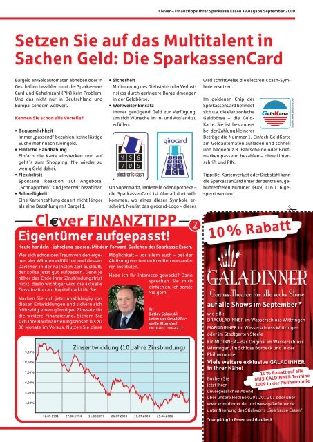 Cl€ver - Ausgabe September 2009 - Sparkasse Essen