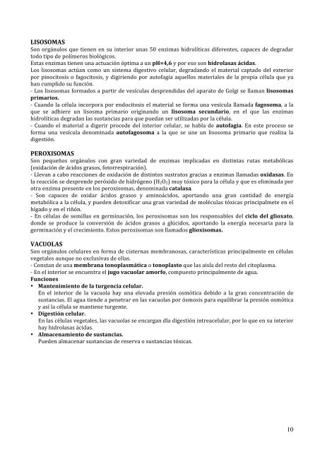 tema 9 membrana plasmÃ¡tica y orgÃ¡nulos ... - BiologÃ­a El Valle