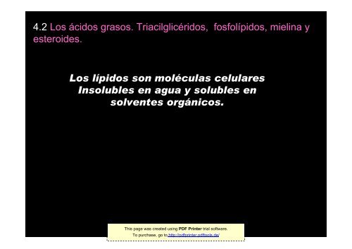 Clase 4. Composición química de la célula II: - psicobiologia