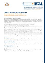 Leistungsverzeichnis SIMO HS - SIMO TriAL