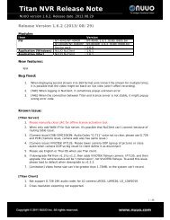 Titan NVR Release Note - NUUO
