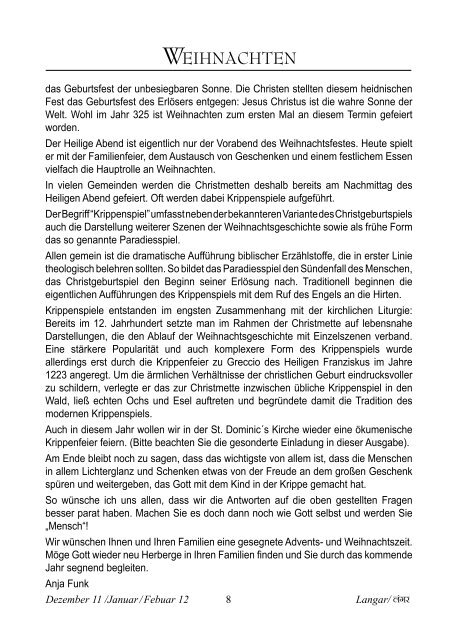Ökum. Gemeindebrief (Nr.09, Dezember 2011 - Februar 2012)