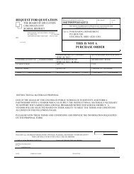 request for quotation this is not a purchase order - Cincinnati Public ...