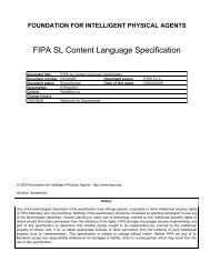 FIPA SL Content Language Specification