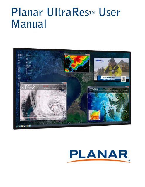 Planar UltraRes Series Manual