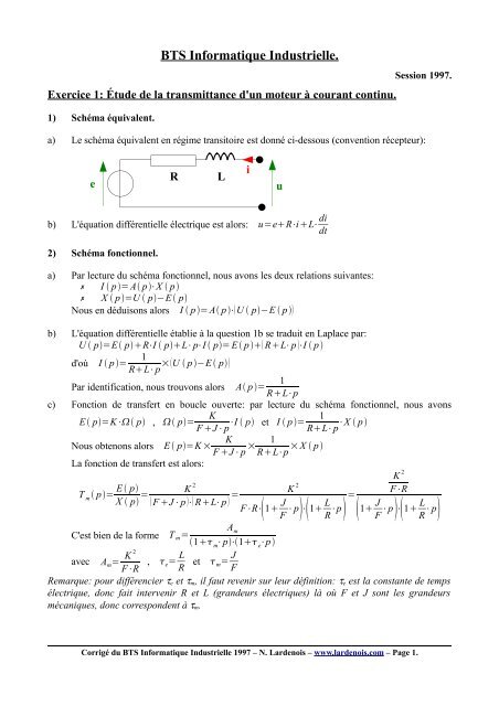 Bts Informatique Industrielle Bts Informatique Industrielle