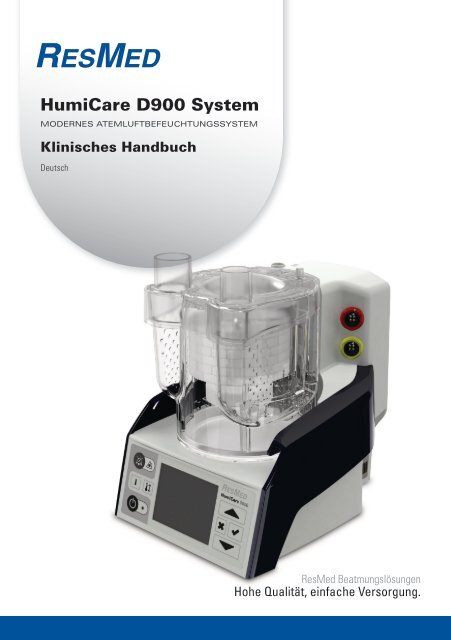 Gebrauchsanweisung HumiCare D900 - ResMed