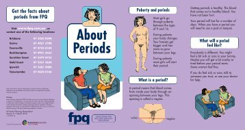 About Periods brochure - Family Planning Queensland