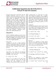 Application Note - Decagon Devices, Inc.