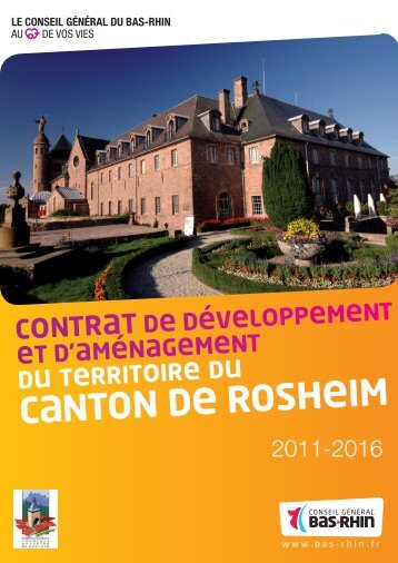 Contrat de territoire - Rosheim - Conseil GÃƒÂ©nÃƒÂ©ral du Bas-Rhin