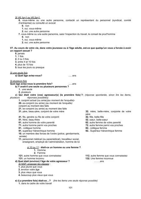 QUESTIONNAIRE ENVEFF 2000 - Ined