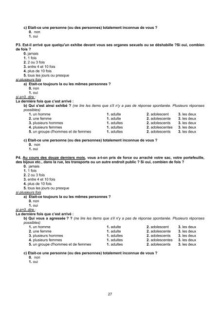 QUESTIONNAIRE ENVEFF 2000 - Ined