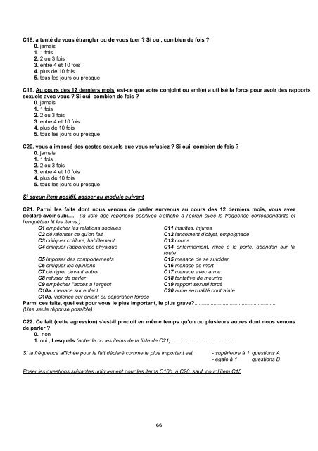 QUESTIONNAIRE ENVEFF 2000 - Ined