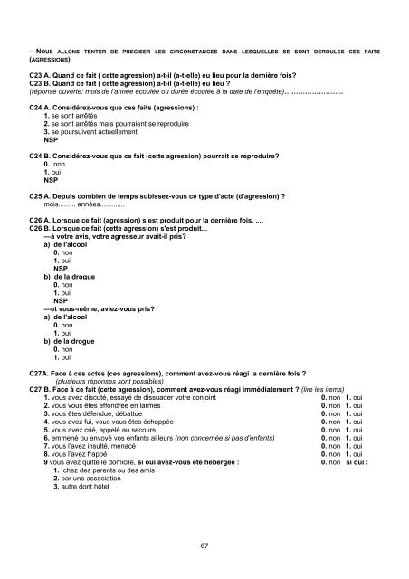 QUESTIONNAIRE ENVEFF 2000 - Ined
