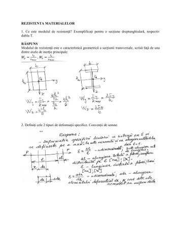 REZISTENTA MATERIALELOR 1. Ce este modulul de rezistenţă ...