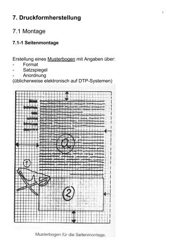 Druckformherstellung - Bogenmontage, digitaler Workflow (PDF)