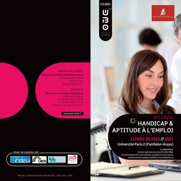 HANdicAP & APTiTude Ã l'eMPloi - CERSA