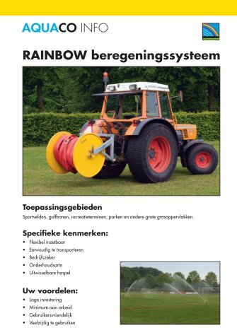 RAINBOW beregeningssysteem - Aquaco