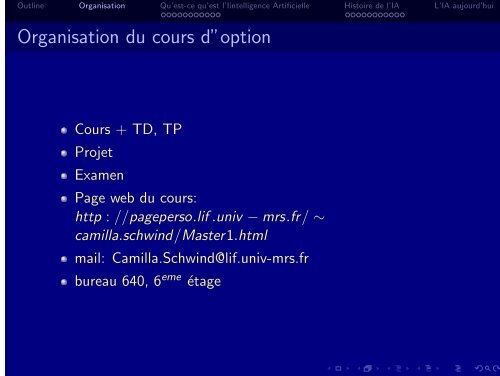 Intelligence artificielle : cours Master 1 - Introduction