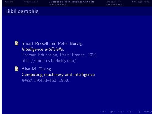 Intelligence artificielle : cours Master 1 - Introduction