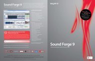 Sound ForgeÂ® 9 - Domex