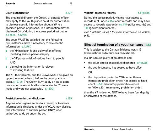 YCJA Pocket Guide - Government of Nova Scotia