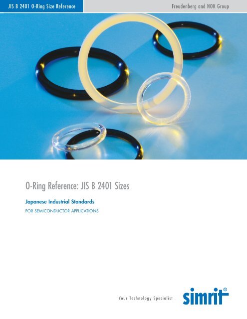 A Guide to O-Ring Sizes, AS-568, JIS