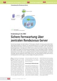 Sichere Fernwartung Ã¼ber zentralen Rendezvous-Server - GeNUA