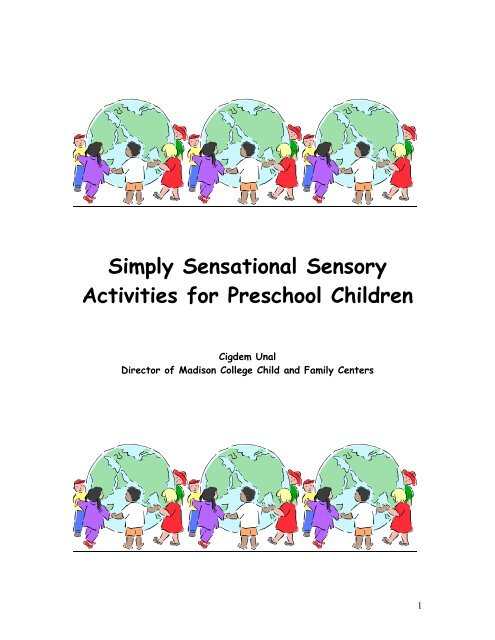 Simply Sensational Sensory Activities for Preschool Children