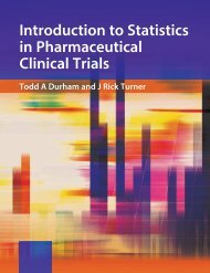 Introduction to Statistics in Pharmaceutical Clinical Trials