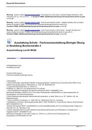 Ausstattung Schule - Fachraumausstattung Biologie Ãbung in ...