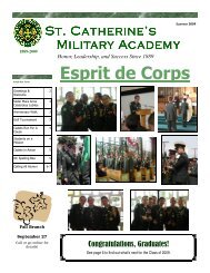 Esprit de Corps Summer 2009 - St. Catherine's Academy