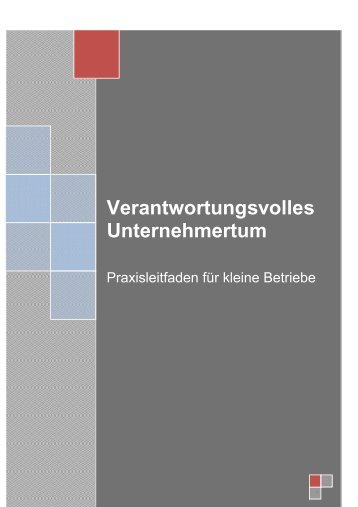 Verantwortungsvolles Unternehmertum