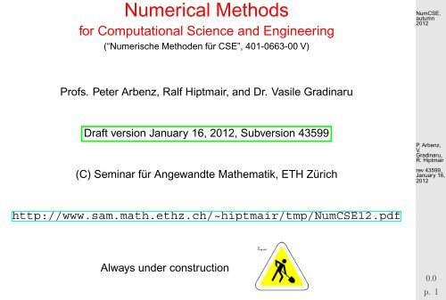 Example - SAM - ETH ZÃ¼rich