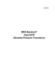 627D Heated Analog Capacitance Manometers - MKS Instruments ...