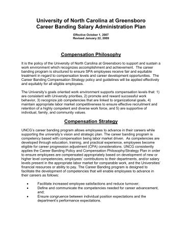 Classification/Compensation Plan for Career Banding (.pdf)