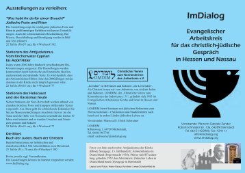 Flyer des Arbeitskreises im pdf-Format - Christlich-jÃ¼disches ...