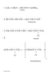 1. CaC2 + 2H2O â HCâ¡CH + Ca(OH)2â 2. HCâ¡CH + ... - Wizard