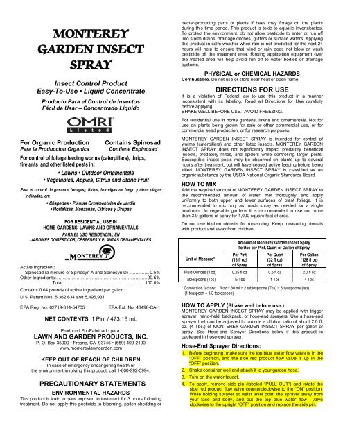 5 When Spraying Is Compl Monterey Garden Insect Spray
