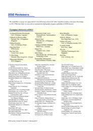 2012 Reviewers - ETRI Journal