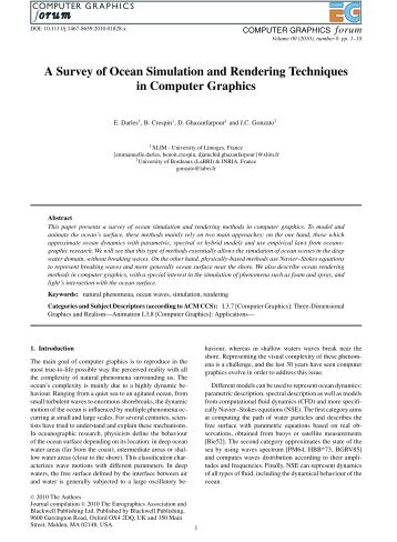 A Survey of Ocean Simulation and Rendering Techniques