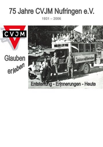 75 Jahre Posaunenchor und Jugendarbeit - CVJM Nufringen
