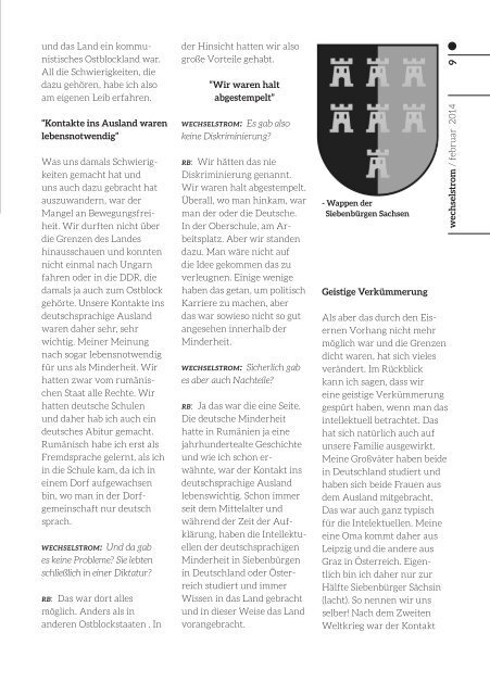 wechselstrom - Ausgabe No°1 Februar 2014