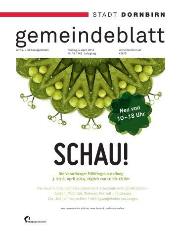 Dornbirner Gemeindeblatt KW 14 vom 04.04.2014