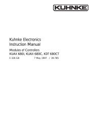 Modules System 680 Instruction Manual pdf - Kuhnke